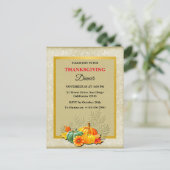 ハッピー感謝祭ディナーパンプキン離れと シーズンポストカード (スタンド正面)