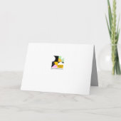 ハッピー感謝祭トルコタイポグラフィおもしろい折り畳み シーズンカード (裏面)