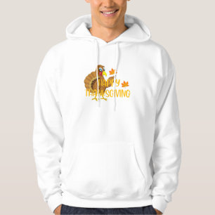 ハッピー感謝祭トルコ感謝男性女性B パーカ