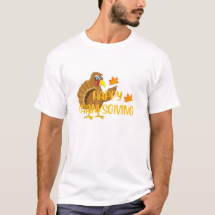 ハッピー感謝祭トルコ感謝男性女性B Tシャツ