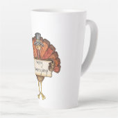 ハッピー感謝祭トルコ カフェラテマグ (右アングル)