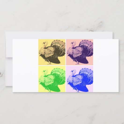 ハッピー感謝祭トルコ シーズンカード (正面)