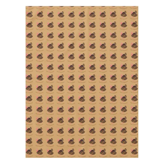 ハッピー感謝祭トルコ テーブルクロス (正面)