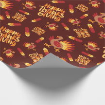 ハッピー感謝祭トルコ&フェザー秋シームレス