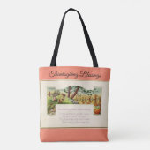 ハッピー感謝祭トートバッグ トートバッグ (裏面)