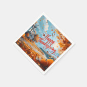 ハッピー感謝祭ナプキンス スタンダードカクテルナプキン (角)