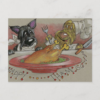 ハッピー感謝祭ハッピートルコの日はがき ポストカード