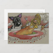 ハッピー感謝祭ハッピートルコの日はがき ポストカード (正面/裏面)