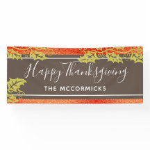 ハッピー感謝祭バーントオレンジグリッターカスタムDIY