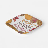 ハッピー感謝祭パイパンプキンパイアップルパイ ペーパープレート (傾斜あり)