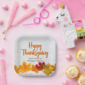ハッピー感謝祭ビジネス紅葉会社 ペーパープレート (パーティー)