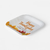 ハッピー感謝祭ビジネス紅葉会社 ペーパープレート (傾斜あり)