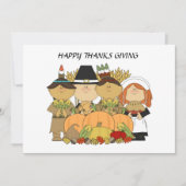 ハッピー感謝祭フラットカード シーズンカード (正面)