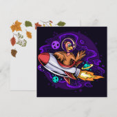 ハッピー感謝祭ホリデーカード シーズンカード (正面/裏面)