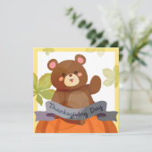 ハッピー感謝祭ホリデーカード シーズンカード (スタンド正面)