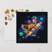 ハッピー感謝祭ホリデーカード シーズンカード (正面/裏面)