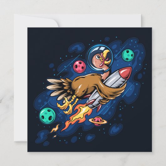 ハッピー感謝祭ホリデーカード シーズンカード (正面)