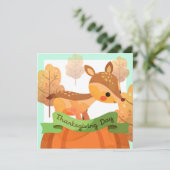 ハッピー感謝祭ホリデーカード シーズンカード (スタンド正面)