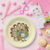 ハッピー感謝祭ミュート色トルコ紙プレート ペーパープレート (パーティー)