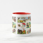 ハッピー感謝祭メドレーヴィンテージはがき マグカップ (中央)