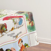 ハッピー感謝祭メドレーヴィンテージポストカード テーブルクロス (インサイチュ)