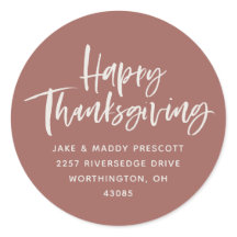 ハッピー感謝祭モダンバラ差出人住所