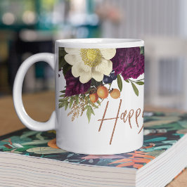 ハッピー感謝祭モダン秋秋感謝祭 コーヒーマグカップ