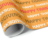 ハッピー感謝祭ラッピング紙 ラッピングペーパー (ロールコーナー)