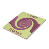 ハッピー感謝祭ラブリーアメージング文字アートデザイン タイル (側面)