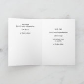 ハッピー感謝祭レッド金ゴールドリースグリーティング カード (内部)