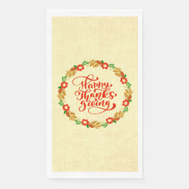 ハッピー感謝祭レッド金ゴールドリースラージ