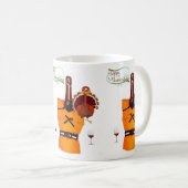 ハッピー感謝祭ワインマグカップ コーヒーマグカップ (正面右)