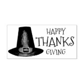 ハッピー感謝祭感謝してい巡礼帽子スタンパー ラバースタンプ (インプリント)