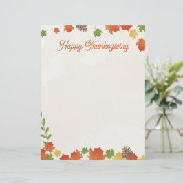 ハッピー感謝祭紅葉レターヘッド レターヘッド