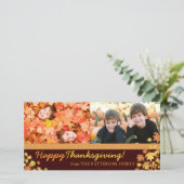 ハッピー感謝祭紅葉2枚 シーズンカード (スタンド正面)