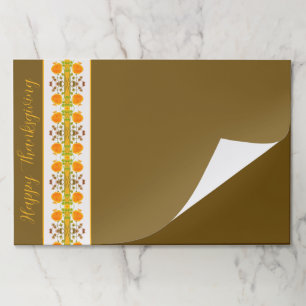 ハッピー感謝祭紙ランチョンマット ペーパーパッド