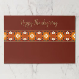 ハッピー感謝祭紙ランチョンマット ペーパーパッド