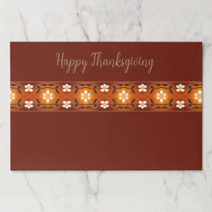 ハッピー感謝祭紙ランチョンマット ペーパーパッド