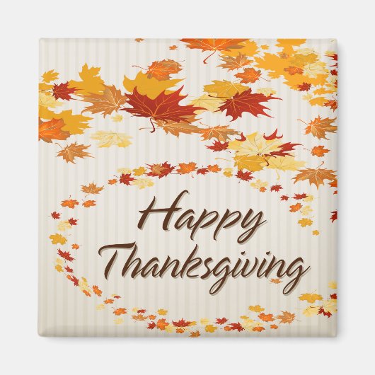 ハッピー感謝祭4マグネット マグネット (正面)