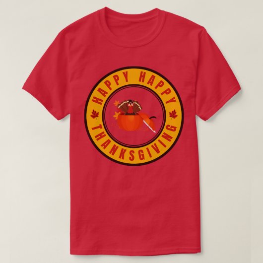 ハッピー感謝祭4 Tシャツ (デザイン正面)