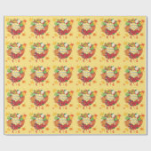 ハッピー感謝祭6Aラッピング紙 ラッピングペーパー (フラット)