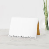 ハッピー感謝祭-フクロウとカボチャグリーティングカード シーズンカード (裏面)