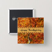 ハッピー感謝祭 – 秋の色 缶バッジ (正面&裏面)