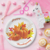 ハッピー感謝祭、秋パーティー ペーパープレート (パーティー)