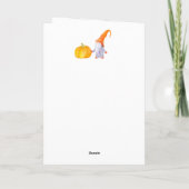 ハッピー感謝祭 – 秋 – グリーティングカード シーズンカード (裏面)