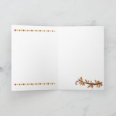 ハッピー感謝祭 – 秋 – グリーティングカード シーズンカード (内部)