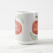 ハッピー感謝祭 – WCパンプキンとワードアート コーヒーマグカップ (中央)