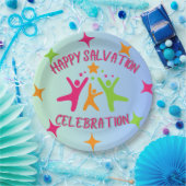 ハッピー救いお祝い – クリスチャン・キッズプレート ペーパープレート (パーティー)