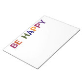 ハッピー数々のカラー11 x 8.5 ノートパッド (アングル)