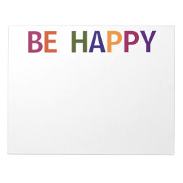 ハッピー数々のカラー11 x 8.5 ノートパッド